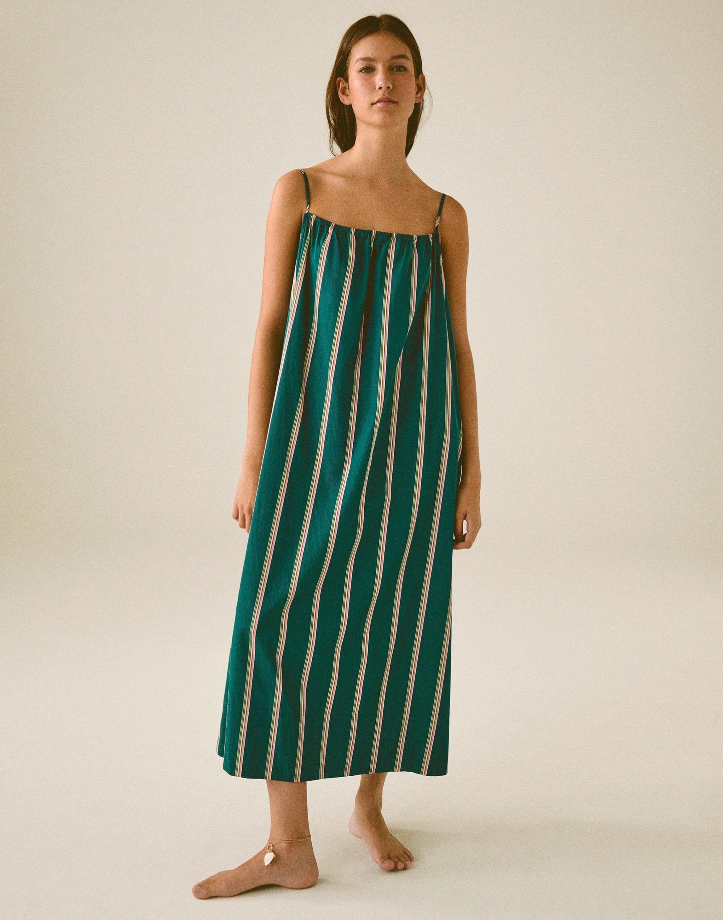 Madewell Madewell x Shopbop Gathered A-Line Midi Dress
