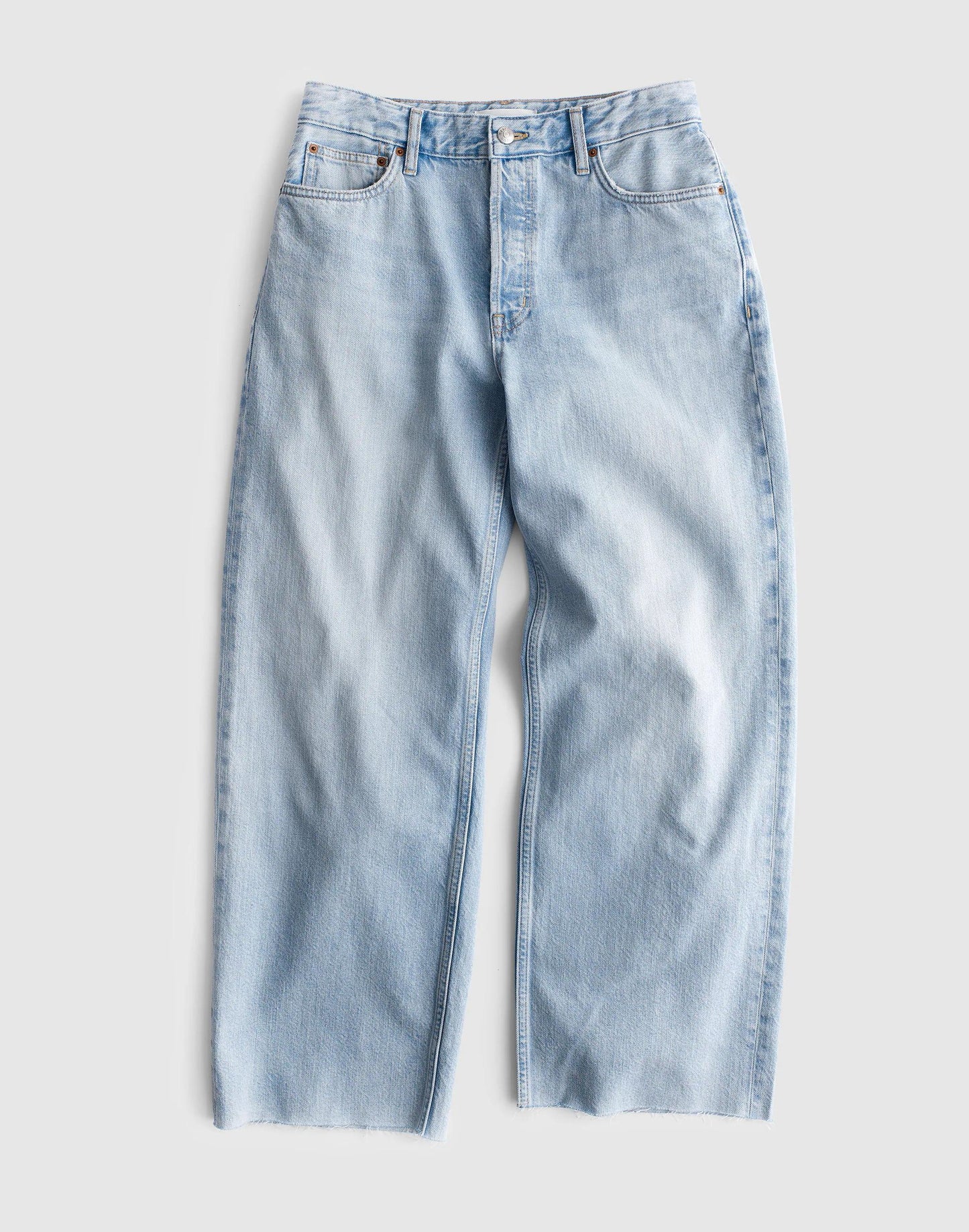 Madewell Curvy Low-Slung Baggy Crop Jeans in Foster Wash