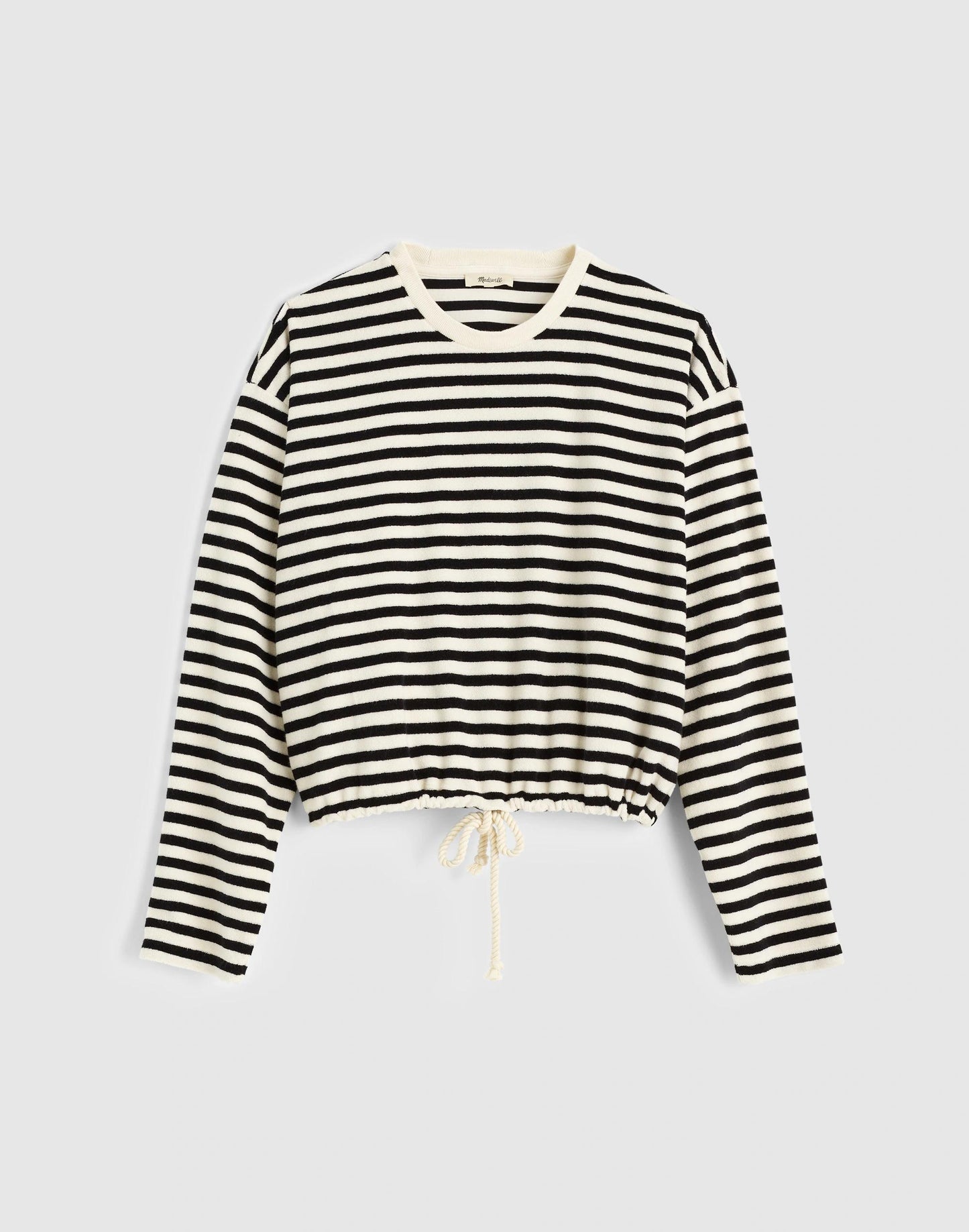 Madewell Tie-Waist Top in Terry