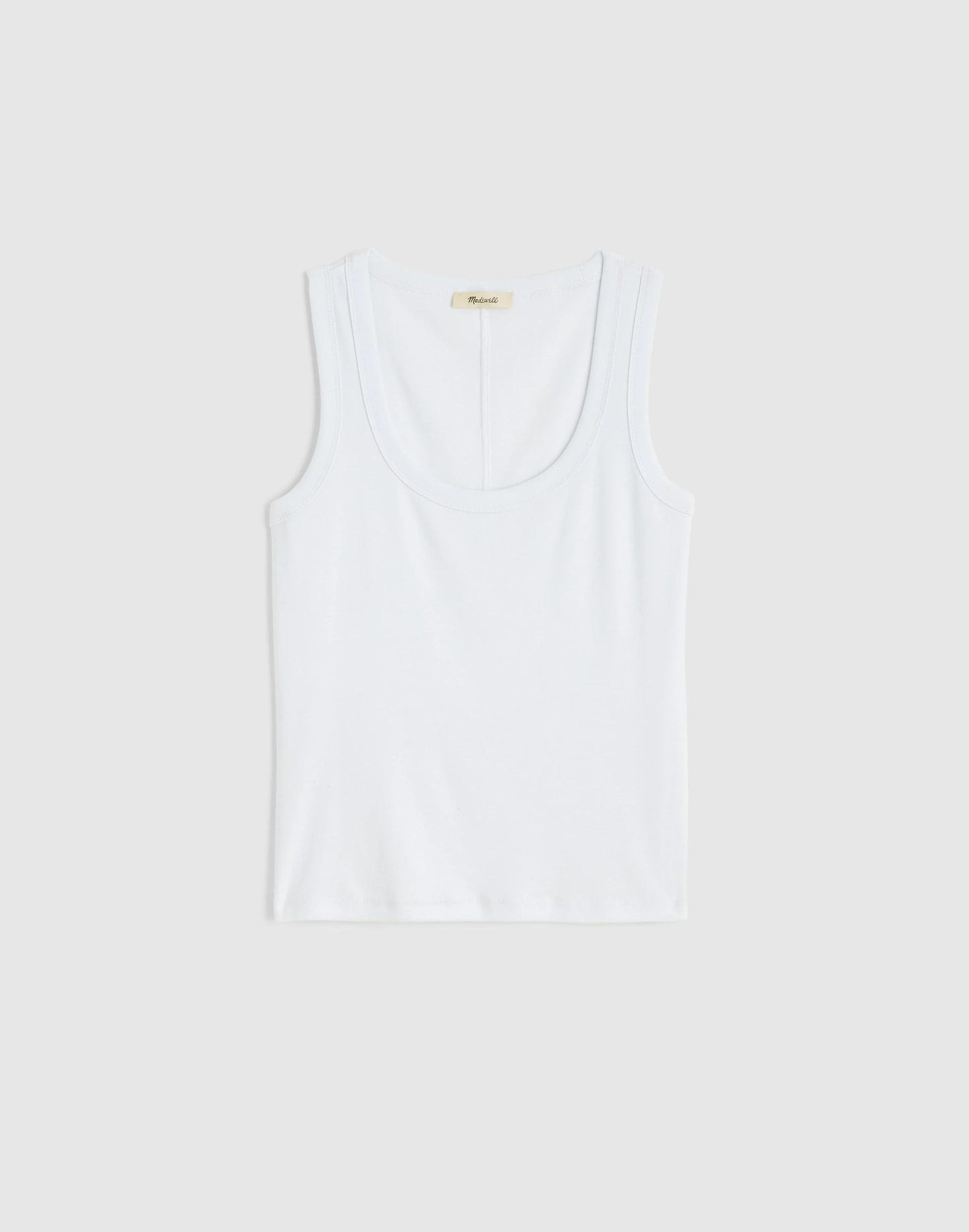 Madewell The '90s Scoopneck Tank in Compact Cotton