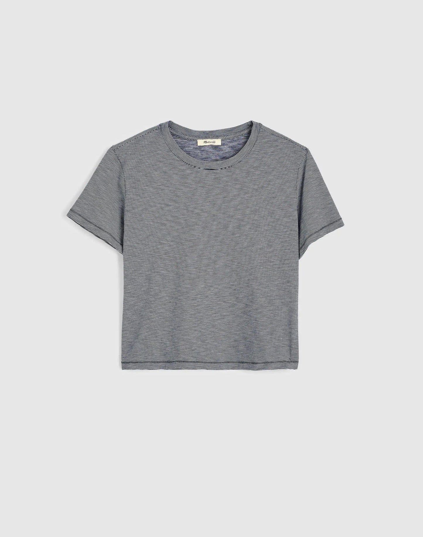 Madewell The Easy Crop Crewneck Tee in Soft Slub