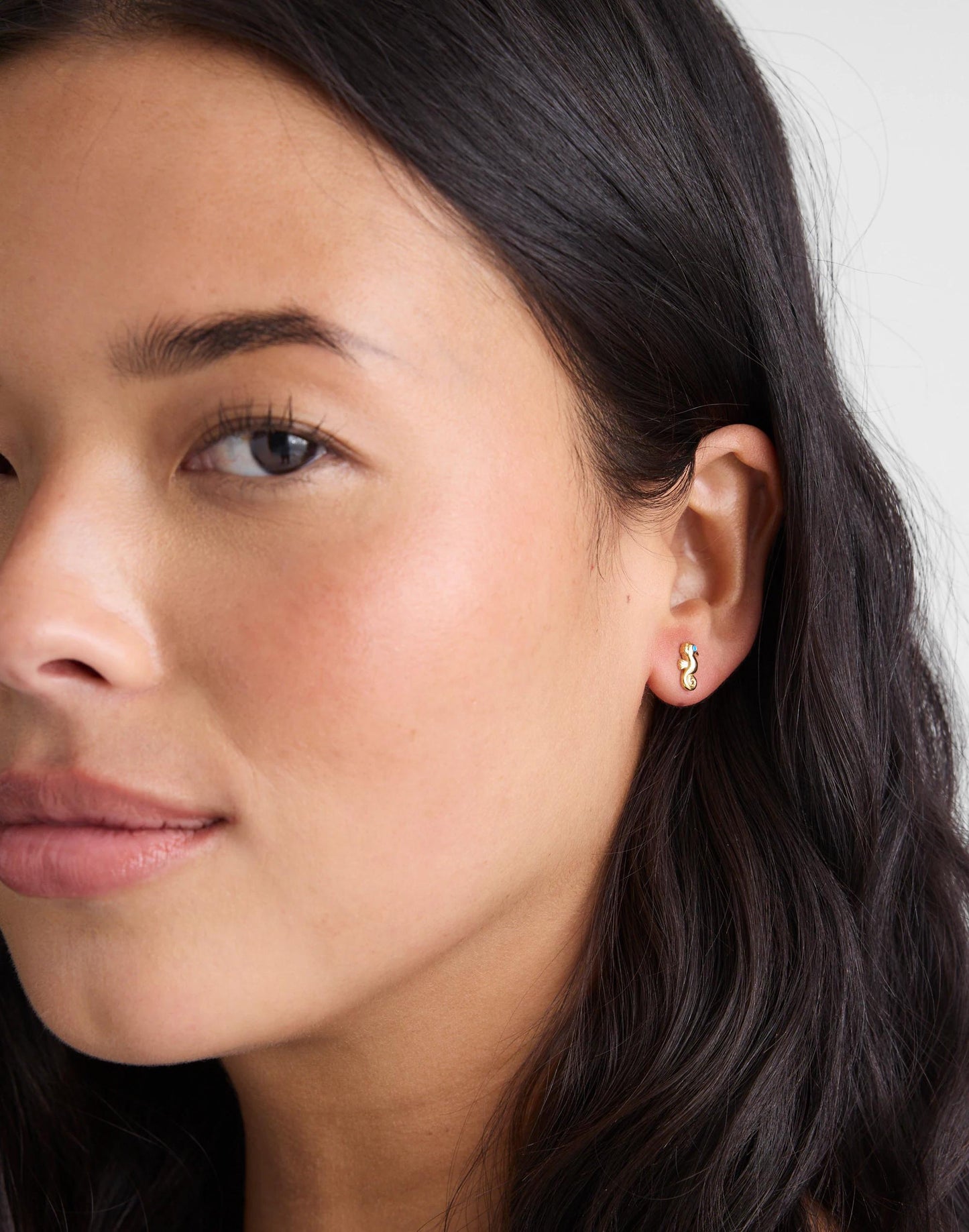 Madewell Demi-Fine Seahorse Stud Earrings