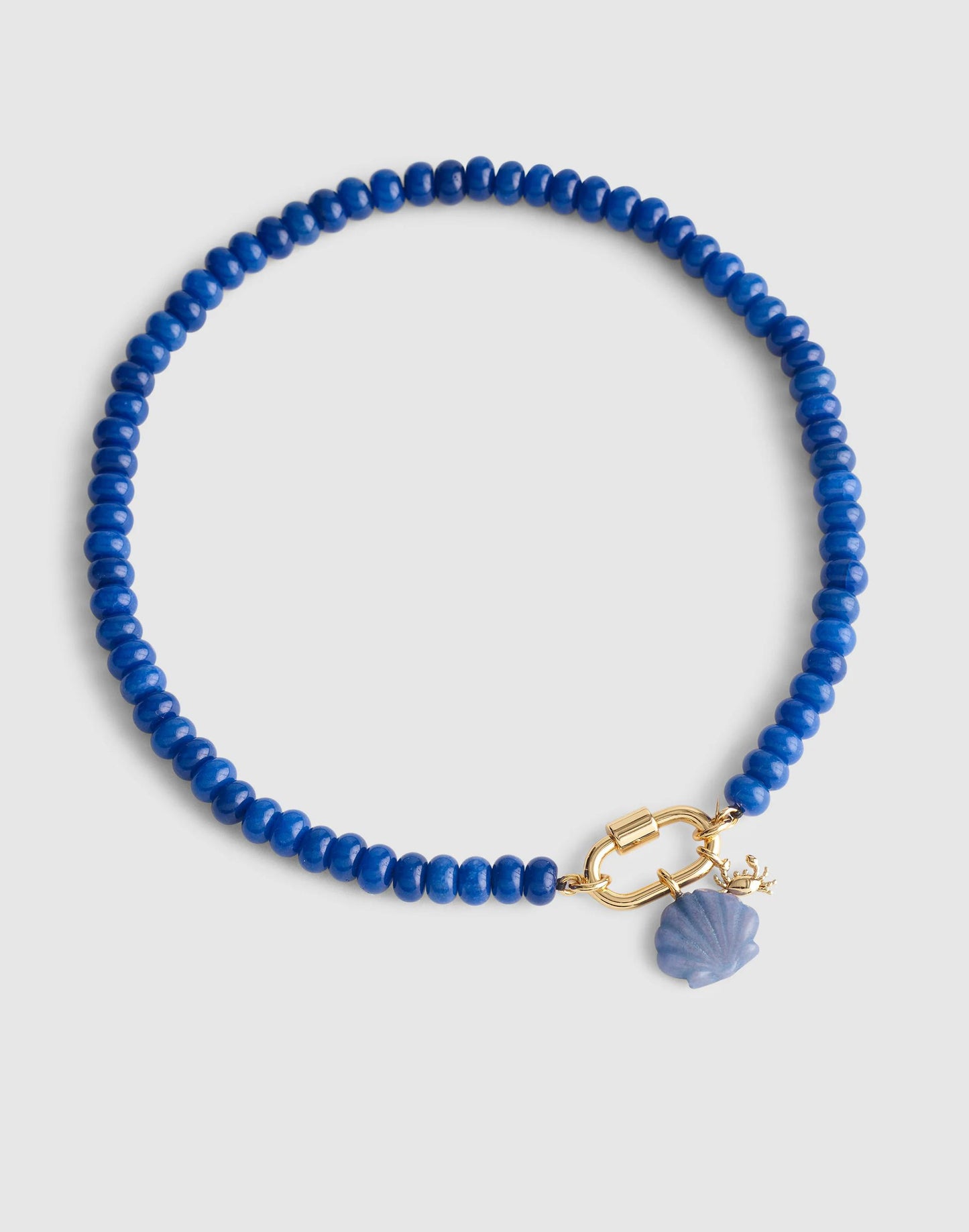 Madewell Semiprecious Beaded Carabiner Charm Necklace