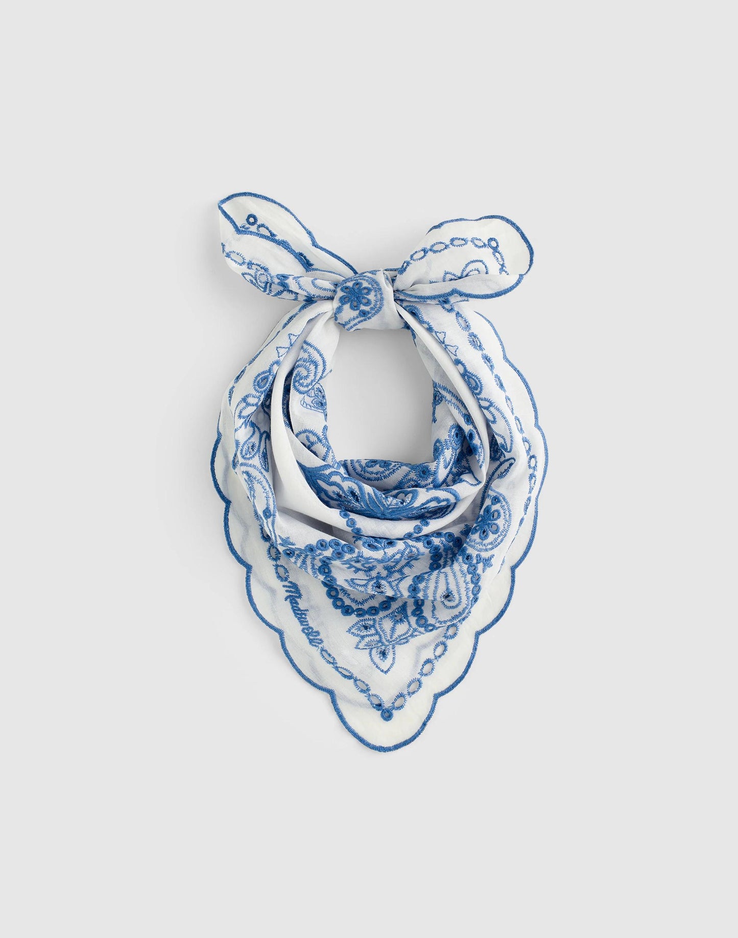 Madewell Organic Cotton Eyelet Bandana