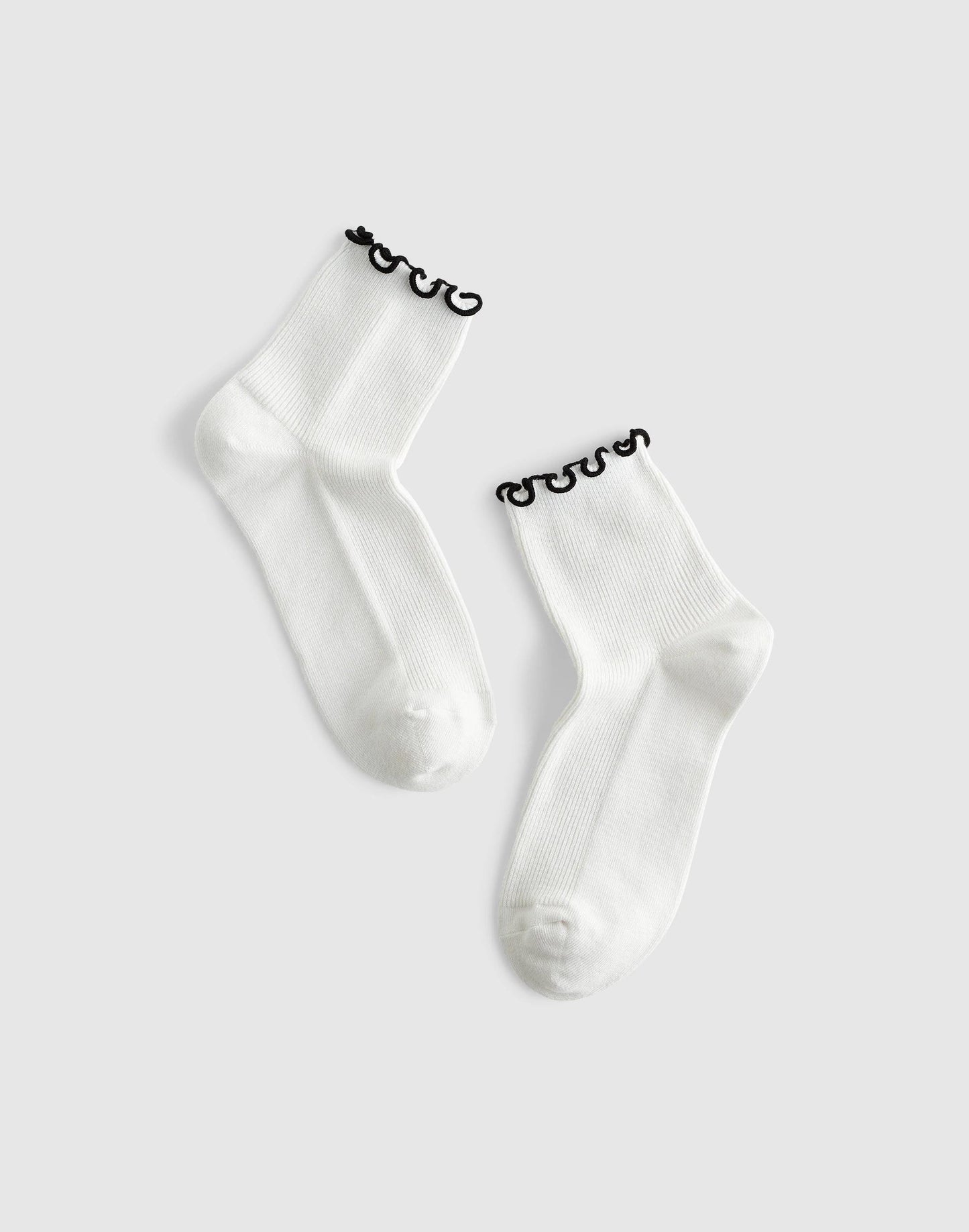 Madewell Ruffle-Trim Ankle Socks