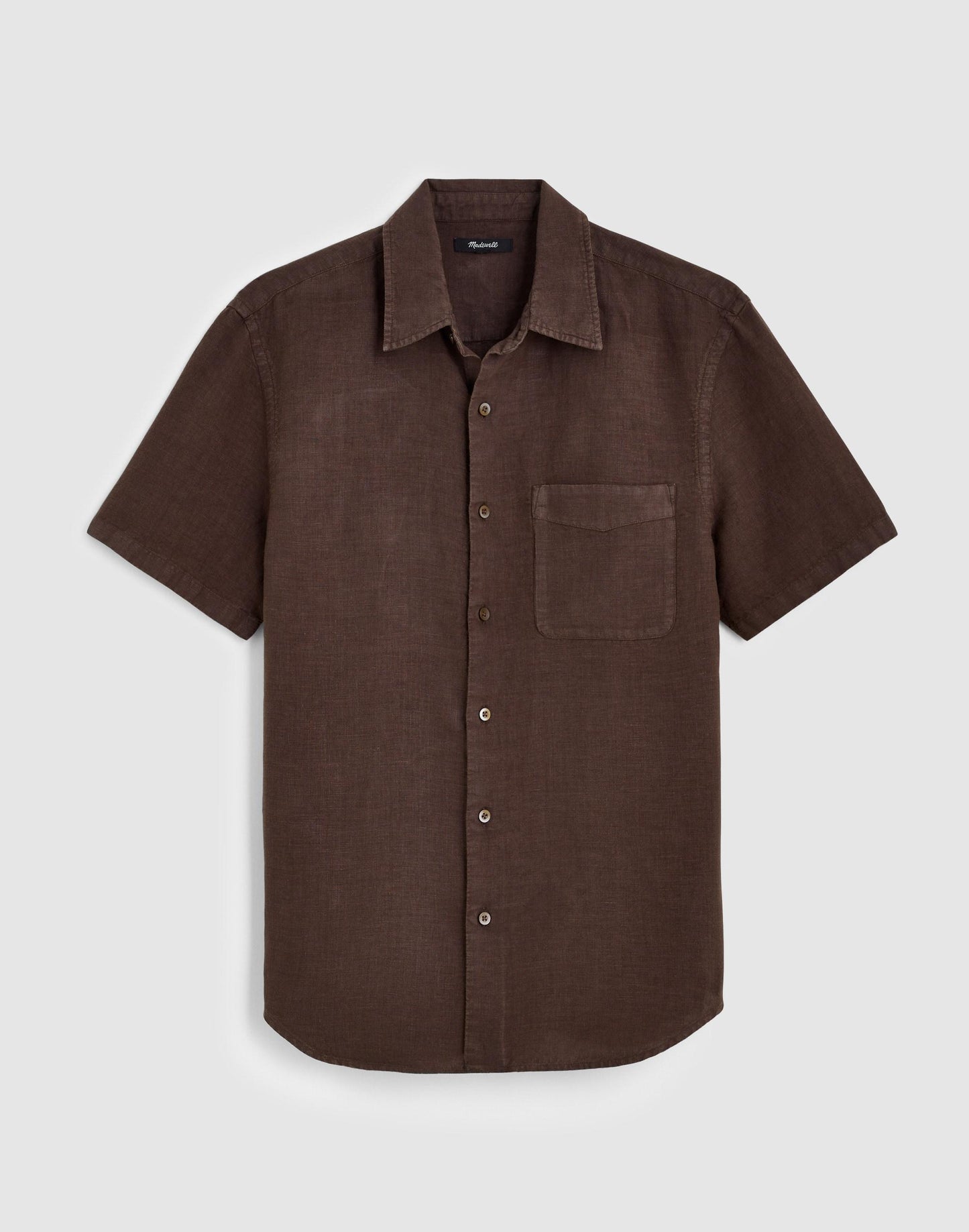 Madewell The Allday Short-Sleeve Shirt in Linen