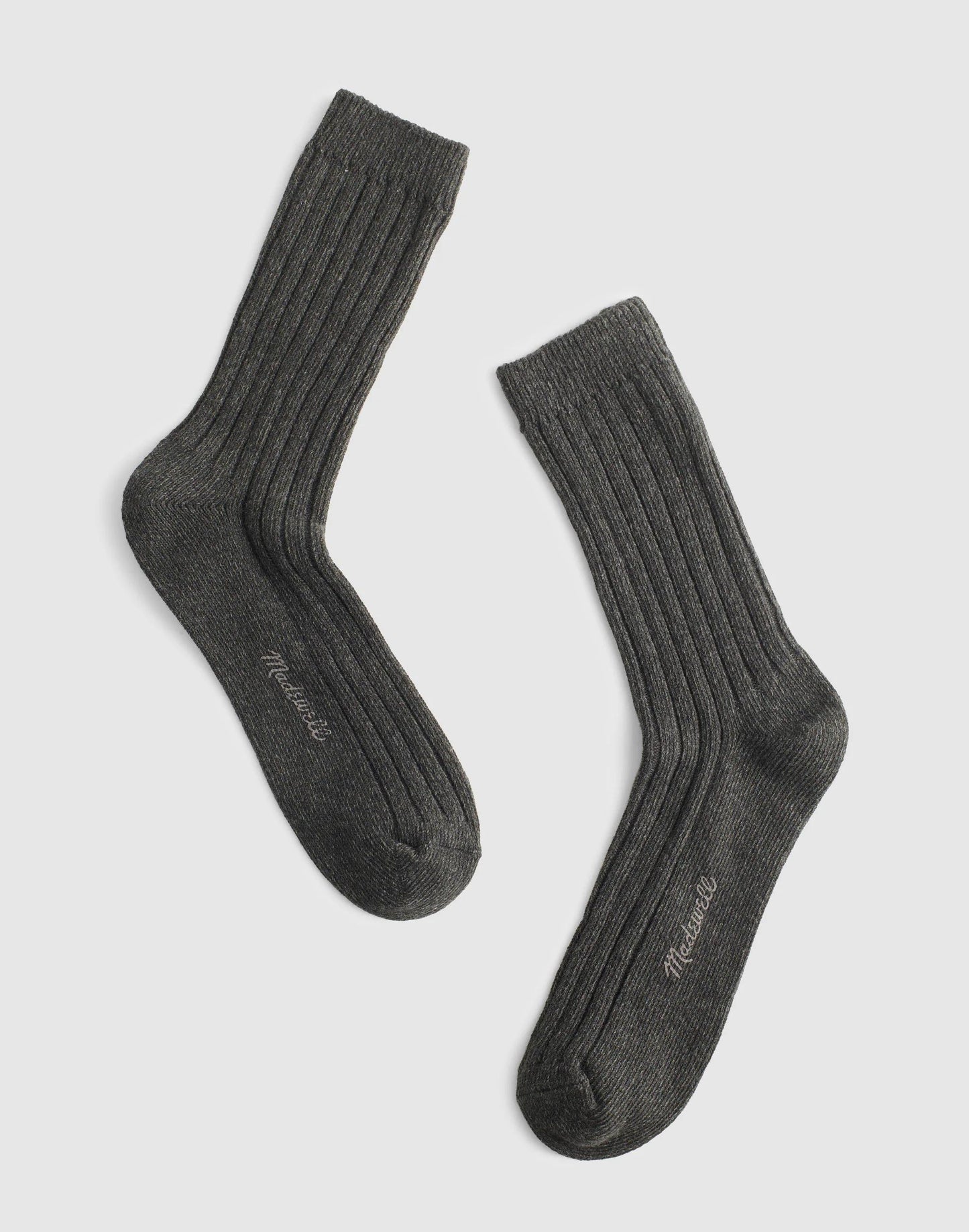 Madewell Ribbed Crew Socks in Cotton