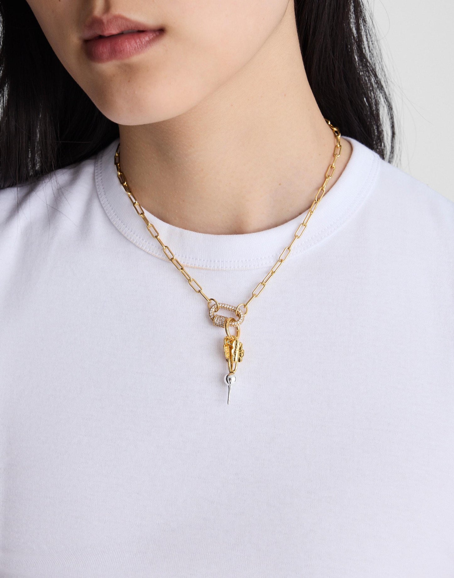 Madewell Mixed-Metal Radish Charm