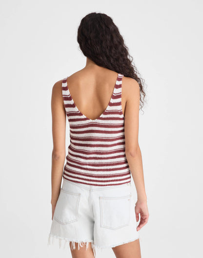Madewell V-Neck Tank in 100% Linen
