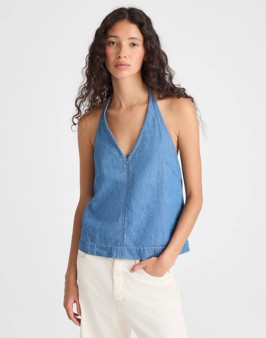 Madewell Denim Halter Shell Top