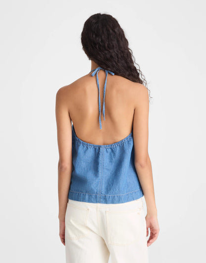 Madewell Denim Halter Shell Top
