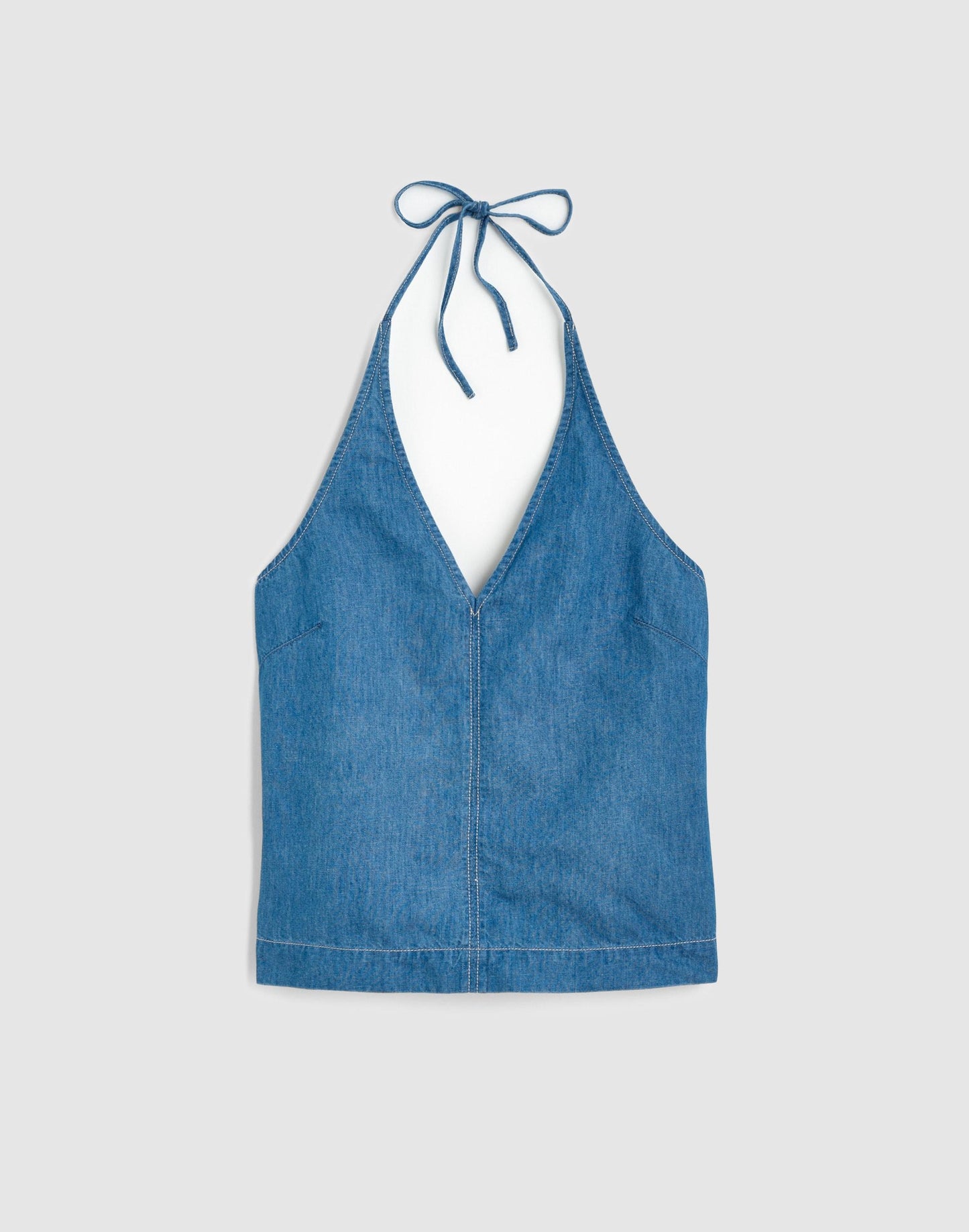 Madewell Denim Halter Shell Top