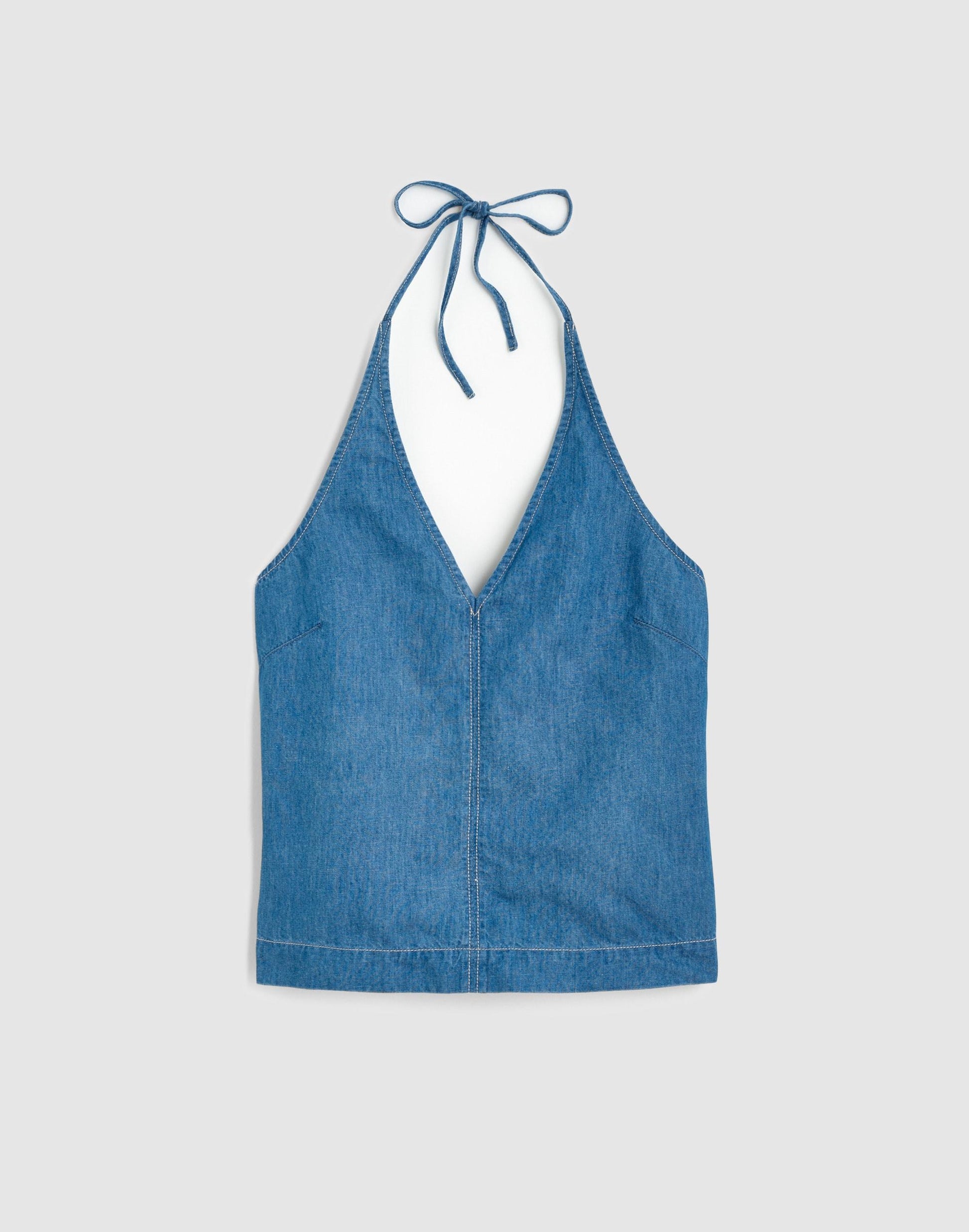 Madewell Denim Halter Shell Top