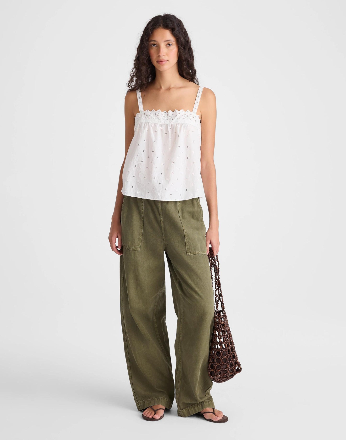 Madewell Embroidered Eyelet Tank