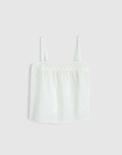 Madewell Embroidered Eyelet Tank