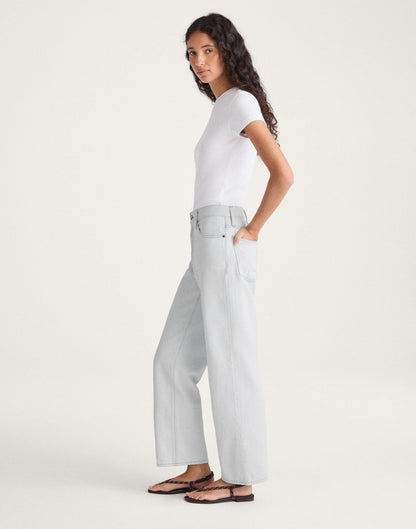 Madewell The Perfect Vintage Wide-Leg Crop Jean in Airy Denim
