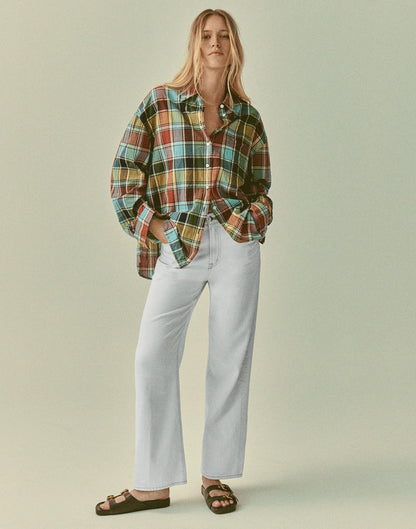 Madewell The Perfect Vintage Wide-Leg Crop Jean in Airy Denim