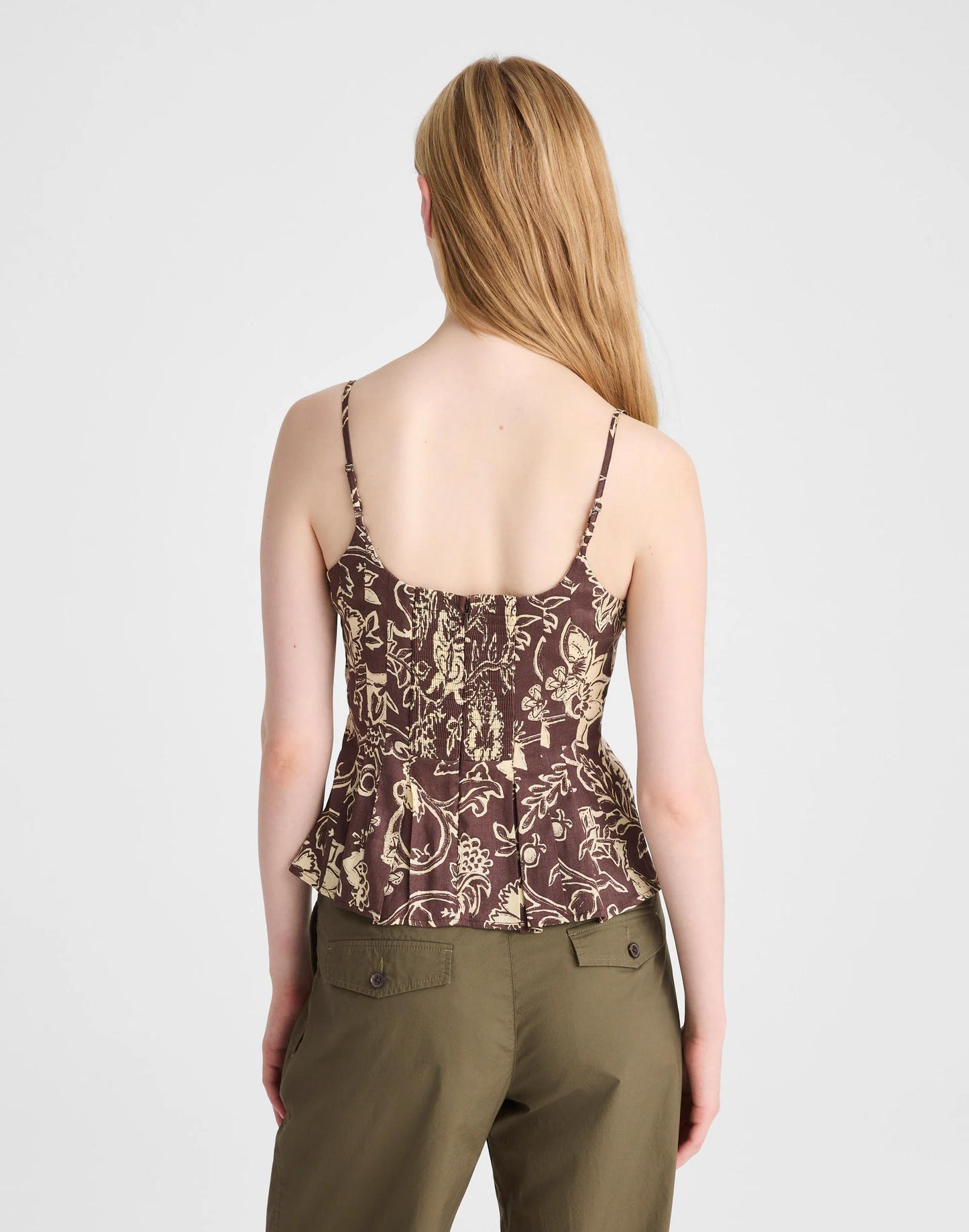 Madewell Darted Peplum Cami Top