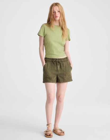 Madewell Pull-On Utility Shorts in Airy Denim