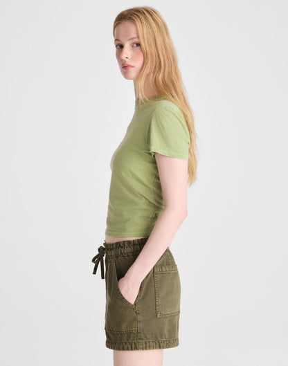 Madewell Pull-On Utility Shorts in Airy Denim