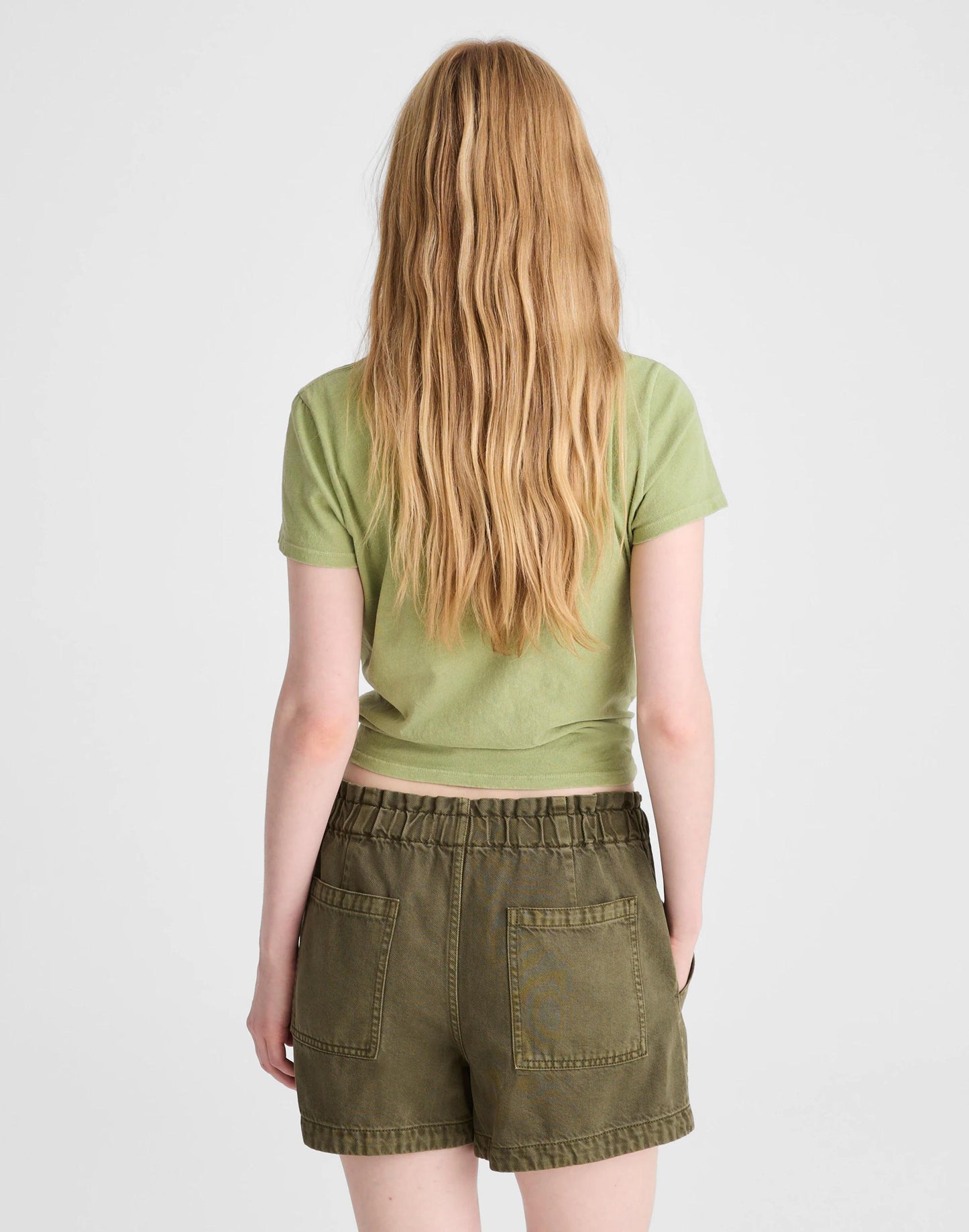 Madewell Pull-On Utility Shorts in Airy Denim