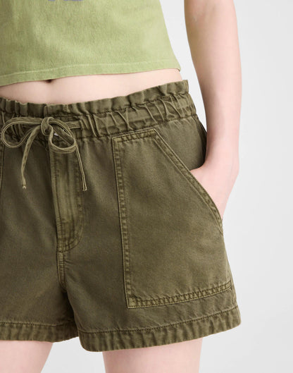 Madewell Pull-On Utility Shorts in Airy Denim
