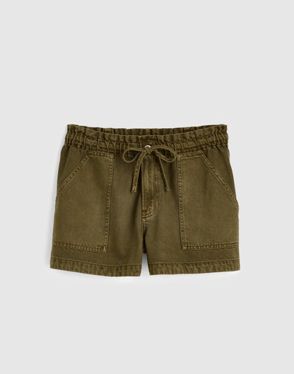 Madewell Pull-On Utility Shorts in Airy Denim