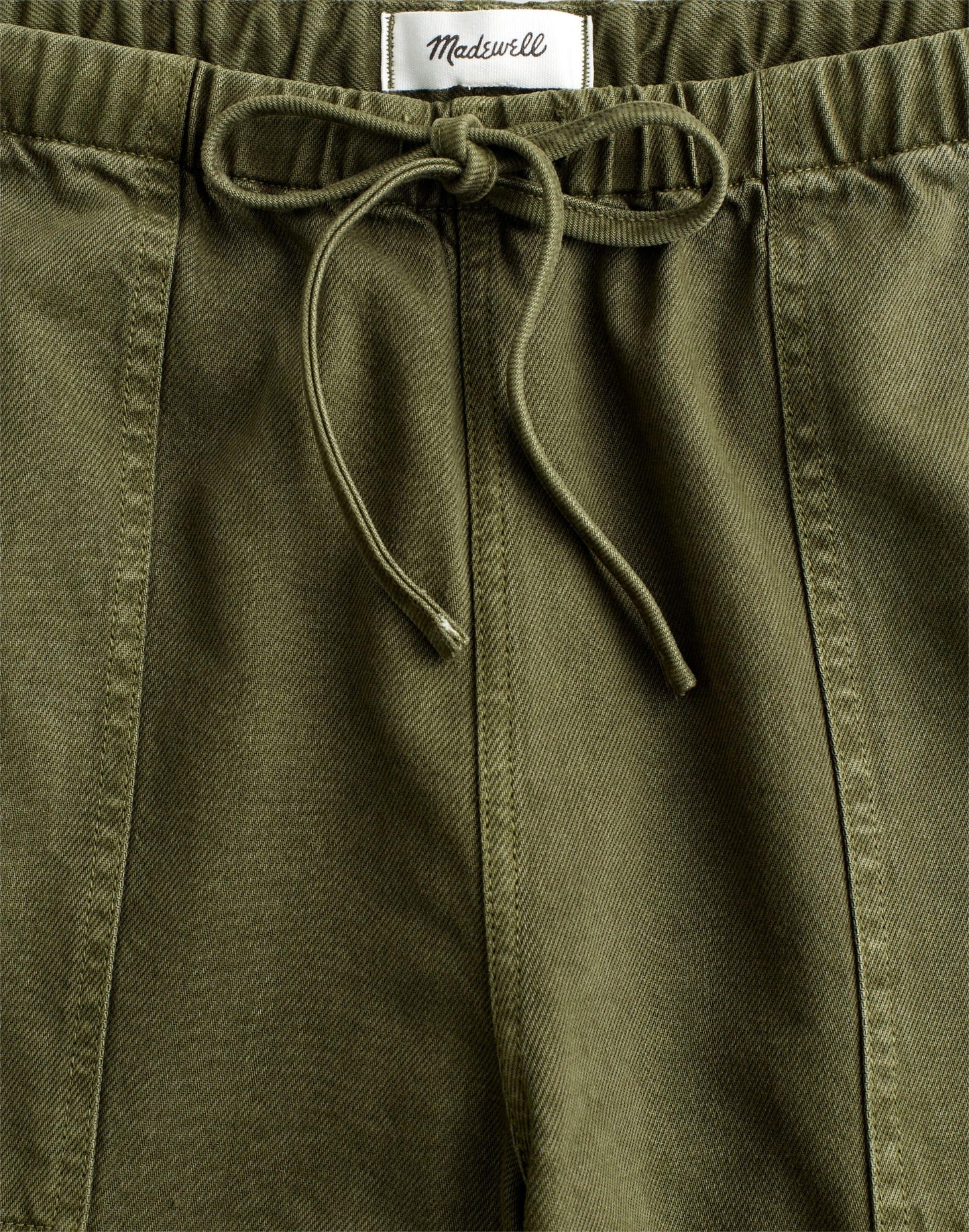 Madewell Pull-On Barrel-Leg Utility Pants in Airy Denim