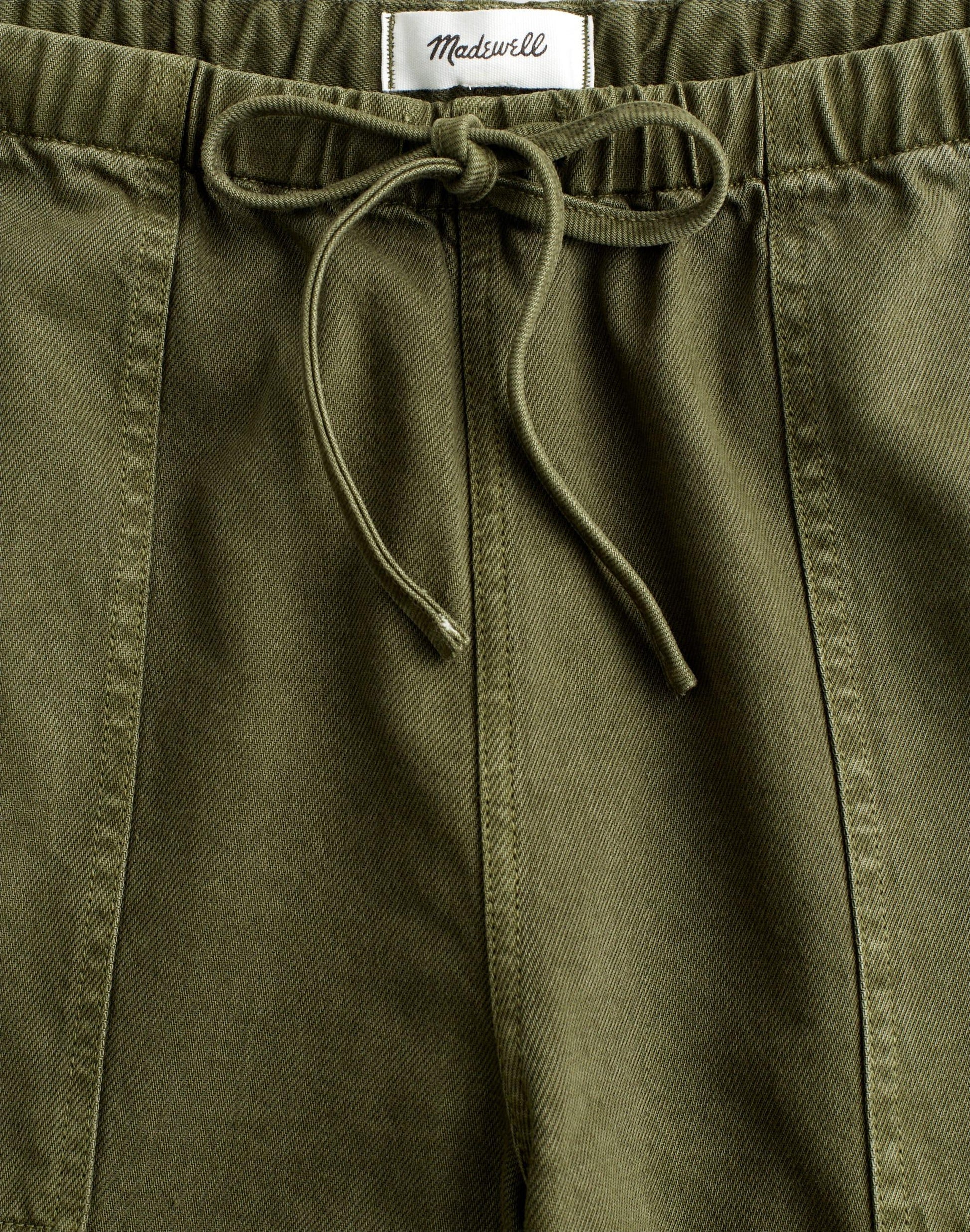 Madewell Pull-On Barrel-Leg Utility Pants in Airy Denim