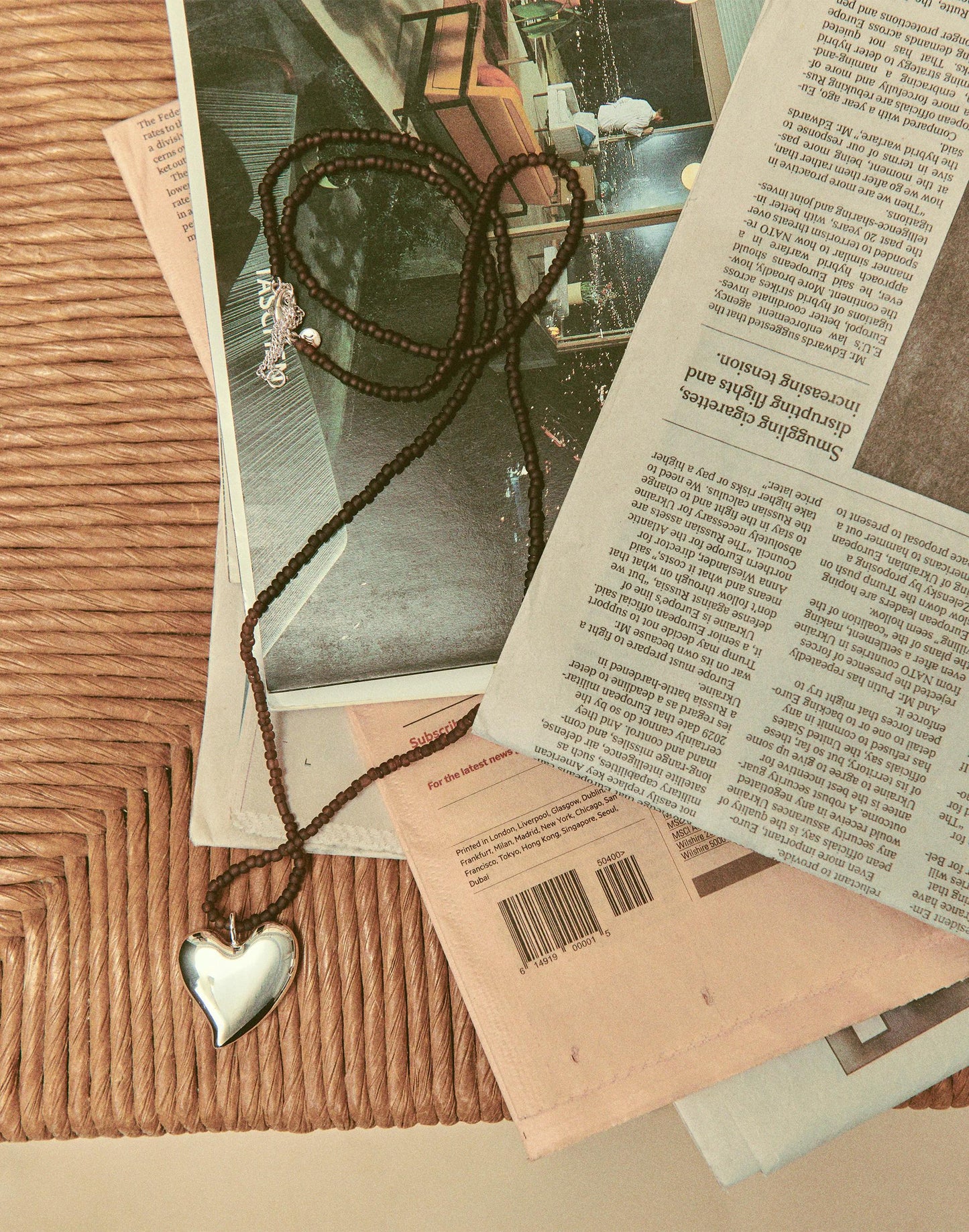 Madewell Beaded Pendant Necklace