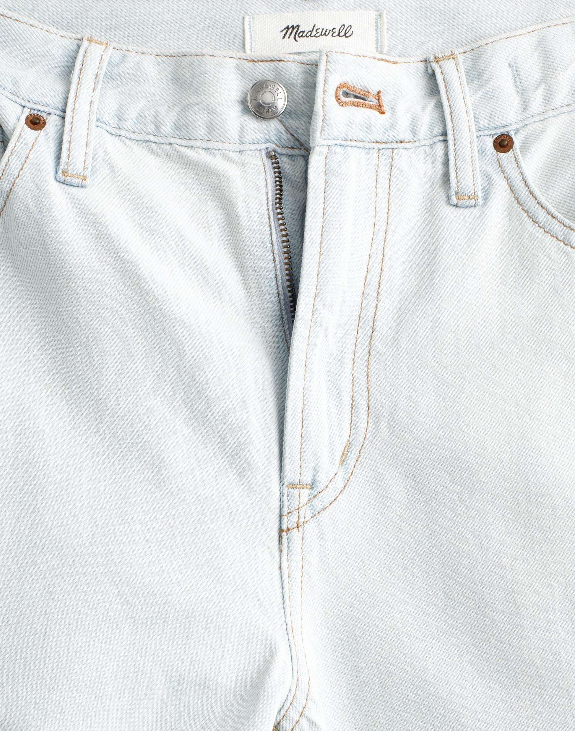 Madewell The Short Perfect Vintage Wide-Leg Crop Jean in Airy Denim