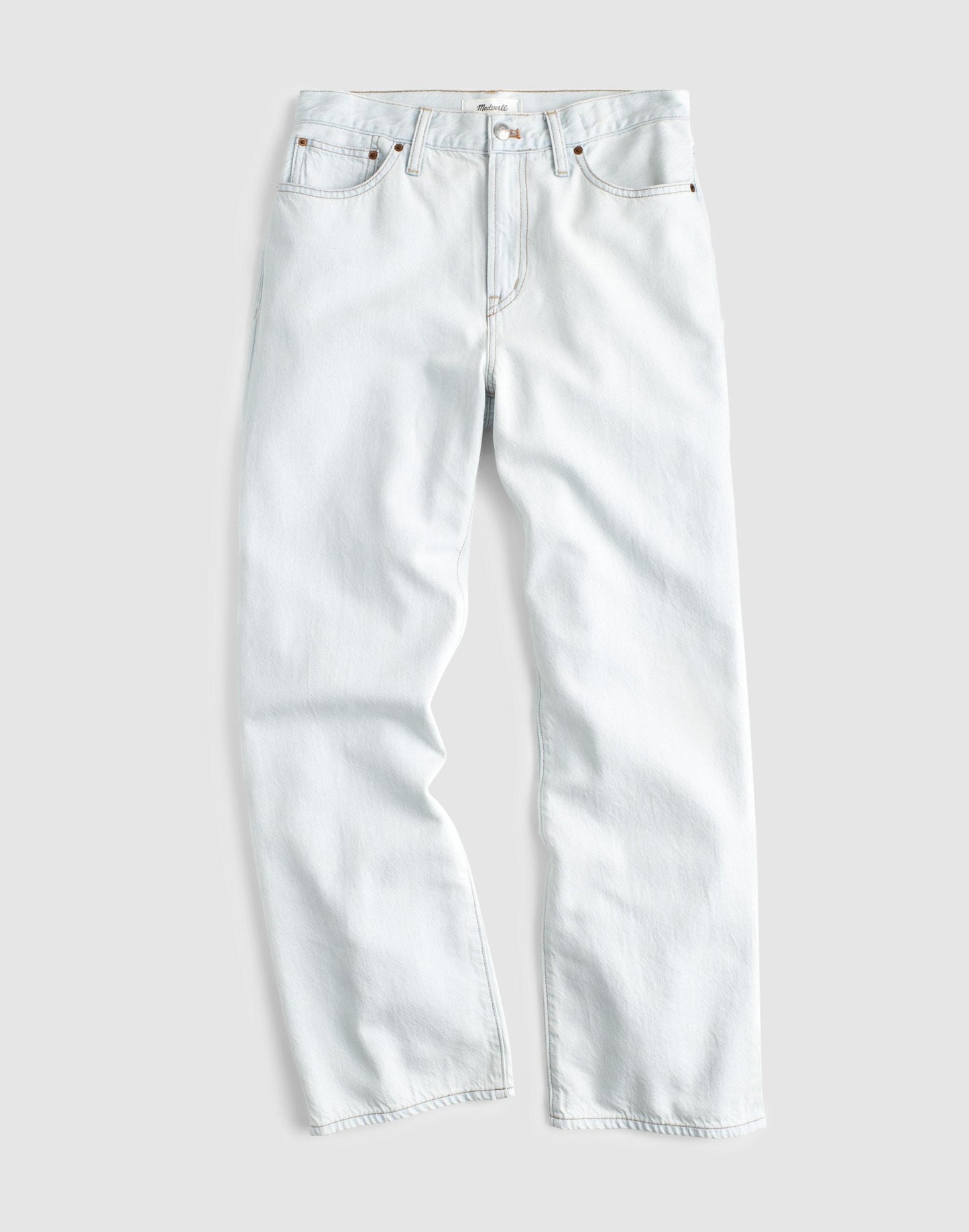 Madewell The Short Perfect Vintage Wide-Leg Crop Jean in Airy Denim