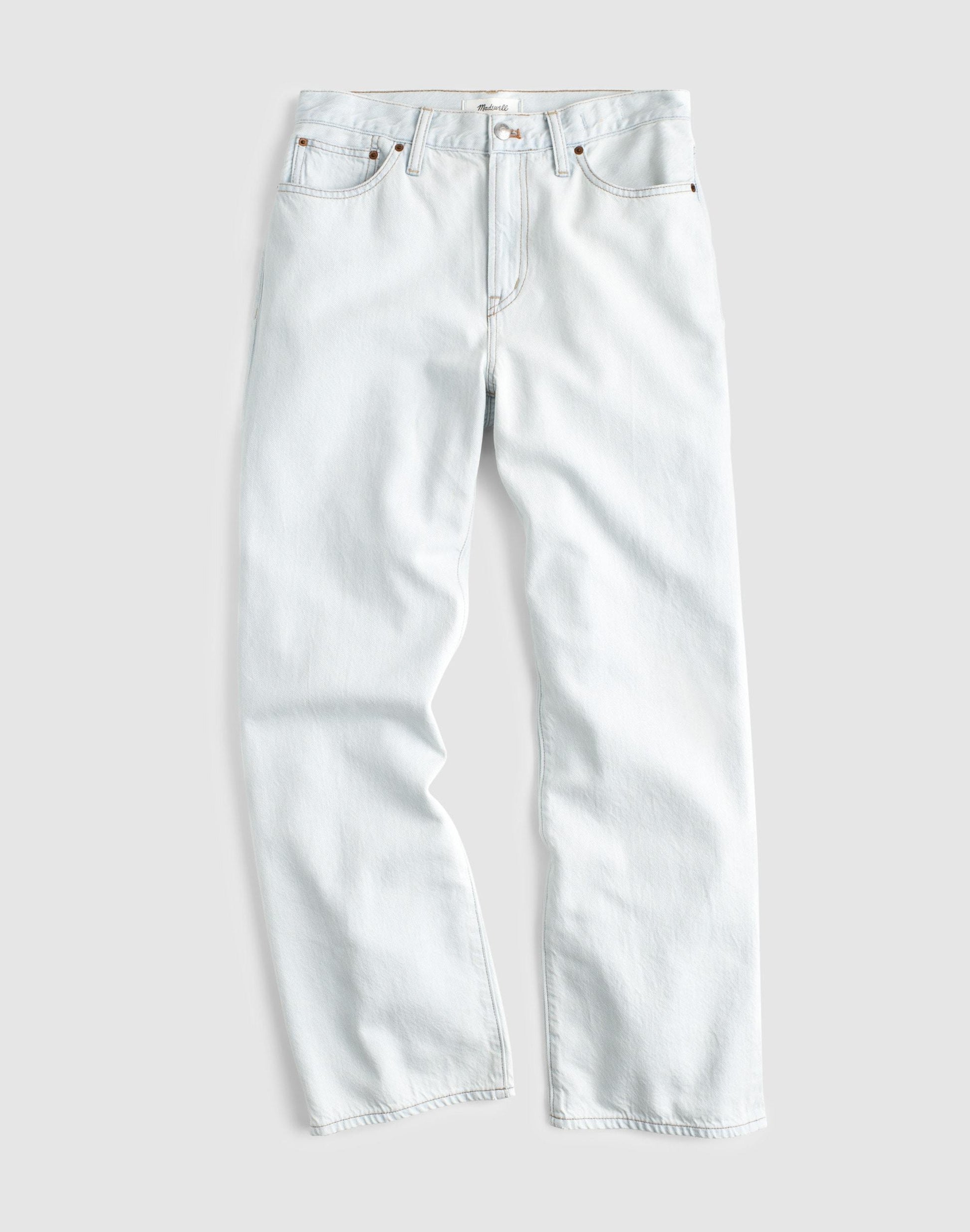 Madewell The Short Perfect Vintage Wide-Leg Crop Jean in Airy Denim