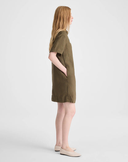 Madewell Relaxed Mini Shirtdress in 100% Linen