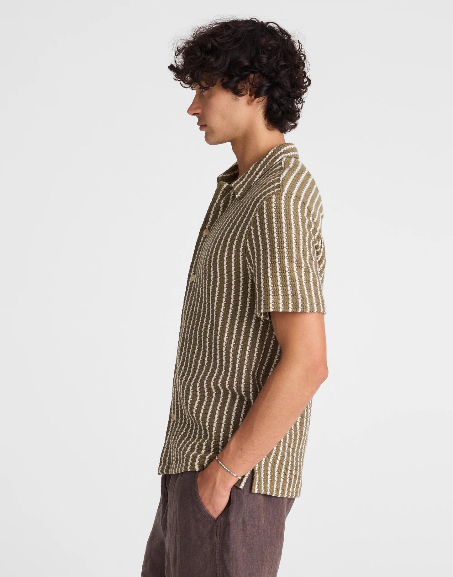 Madewell Textured-Knit Short-Sleeve Shirt
