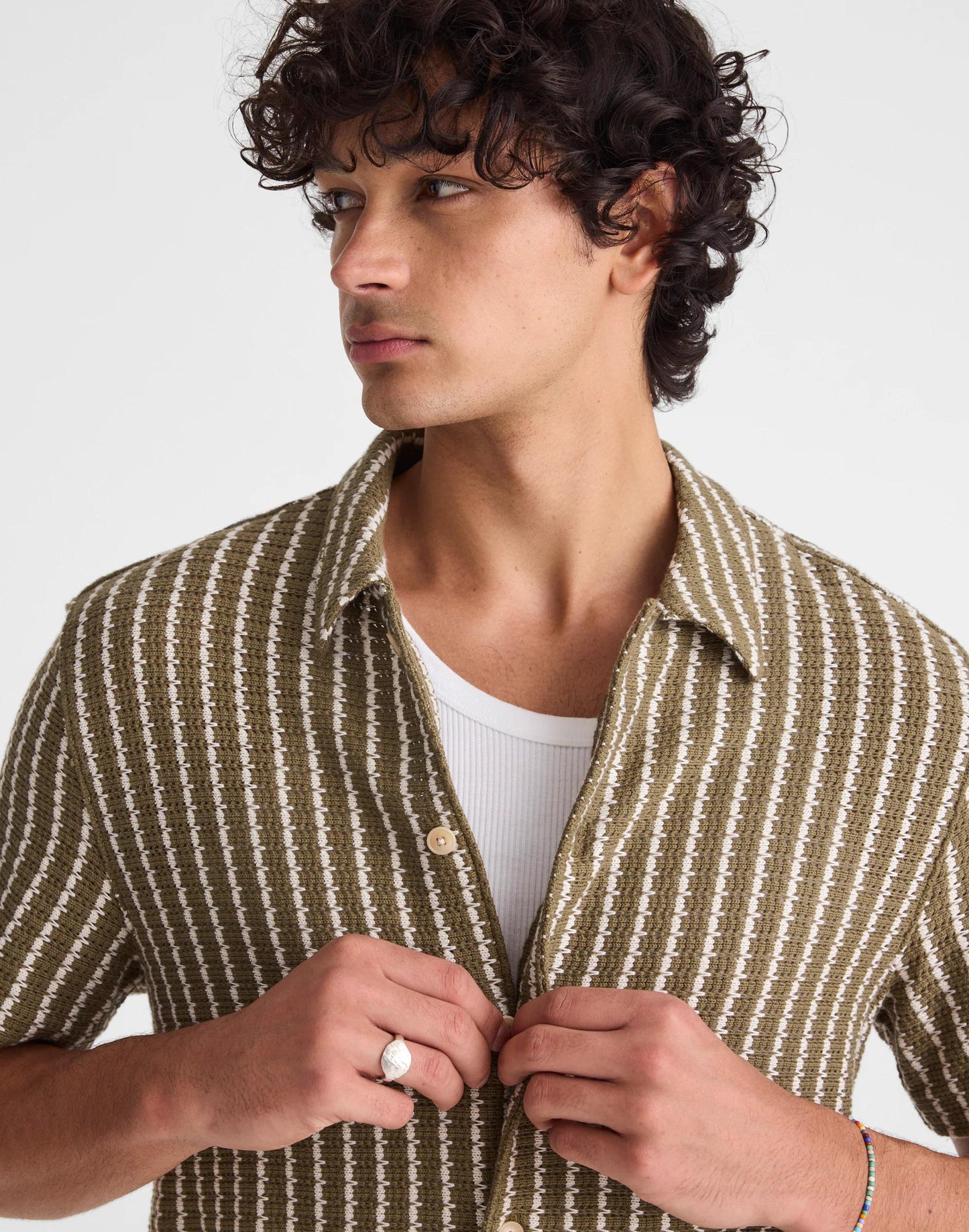 Madewell Textured-Knit Short-Sleeve Shirt