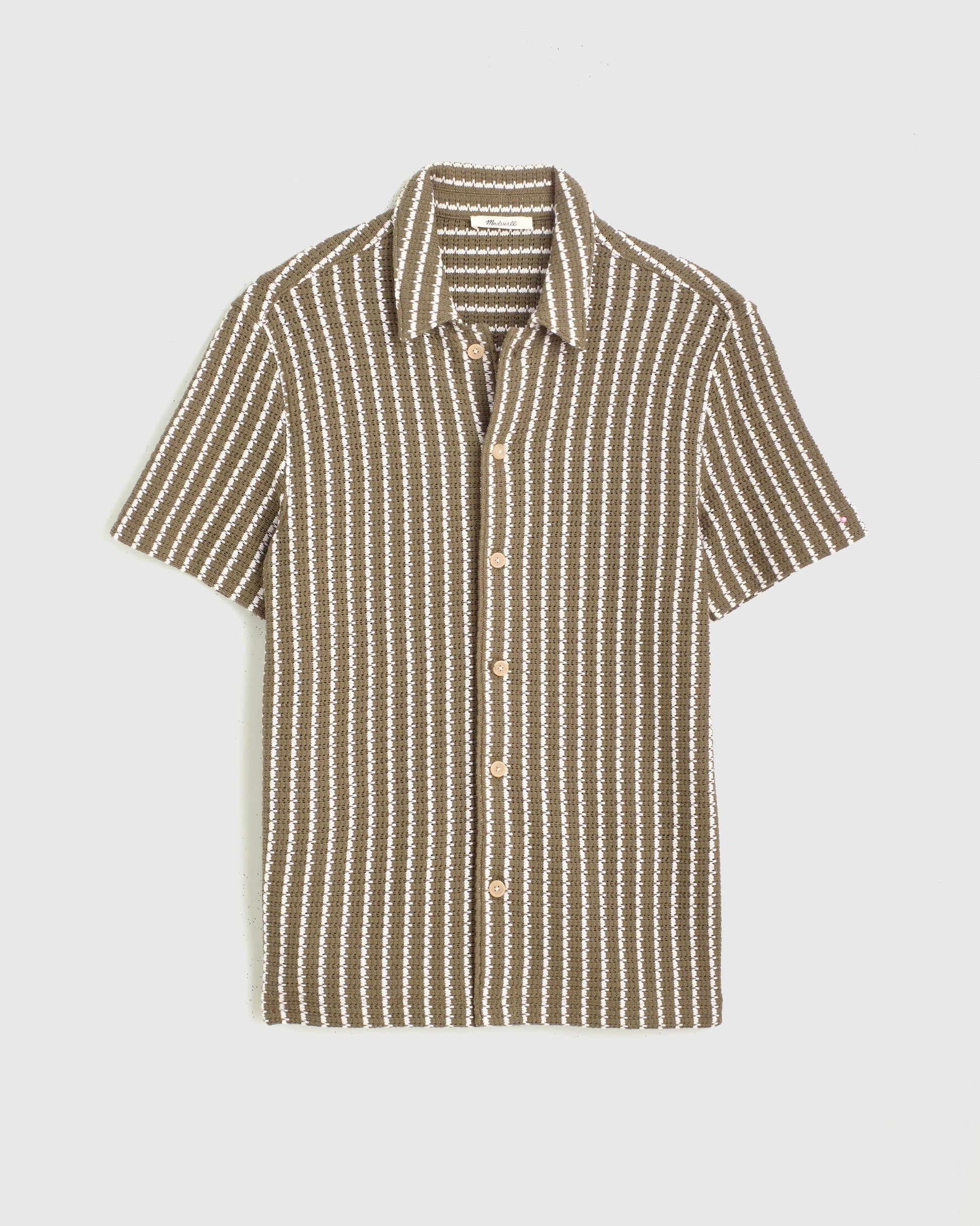 Madewell Textured-Knit Short-Sleeve Shirt