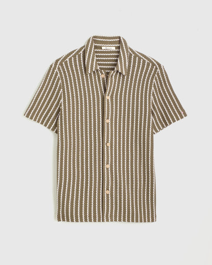 Madewell Textured-Knit Short-Sleeve Shirt