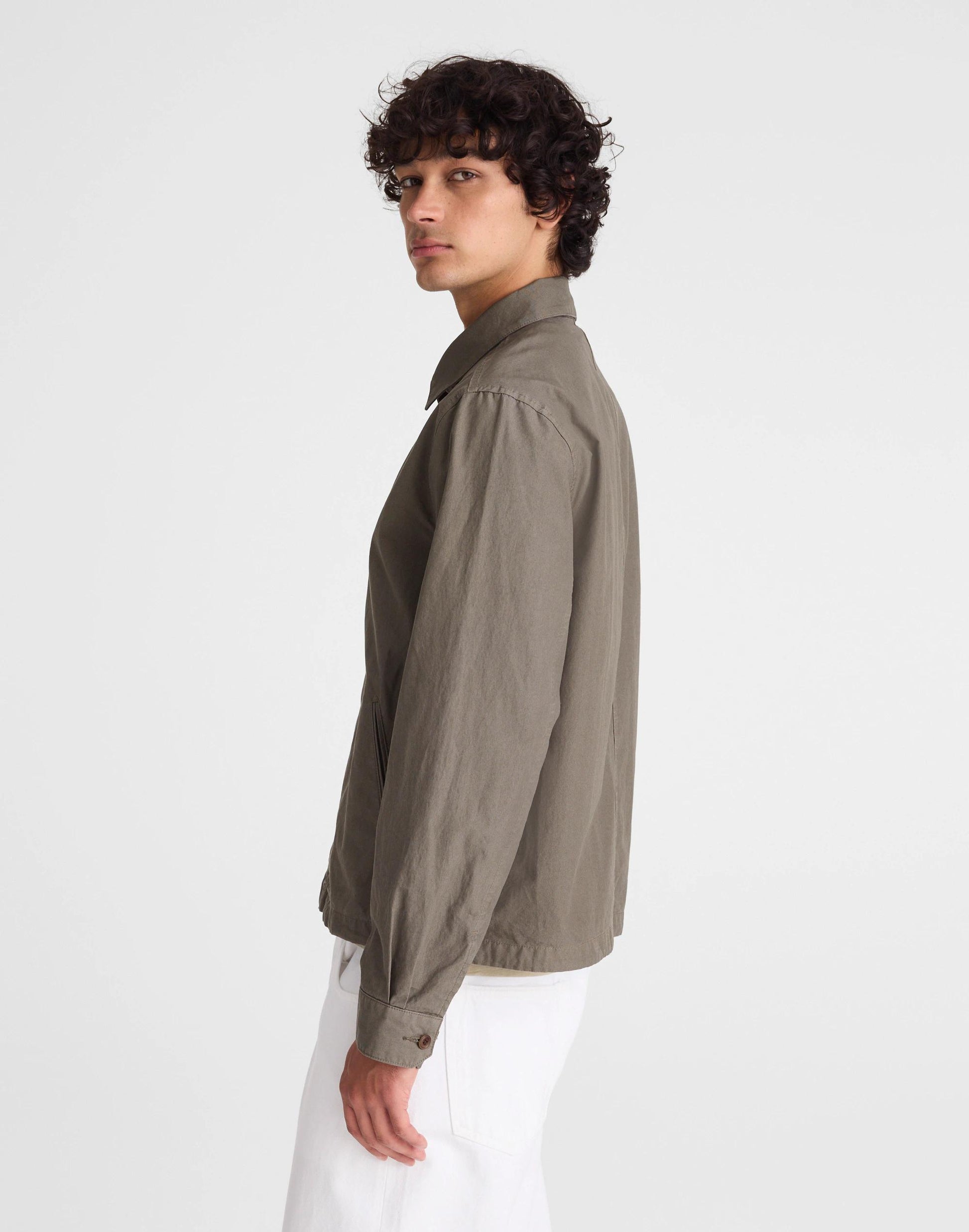 Madewell Zip Jacket in Cotton Twill
