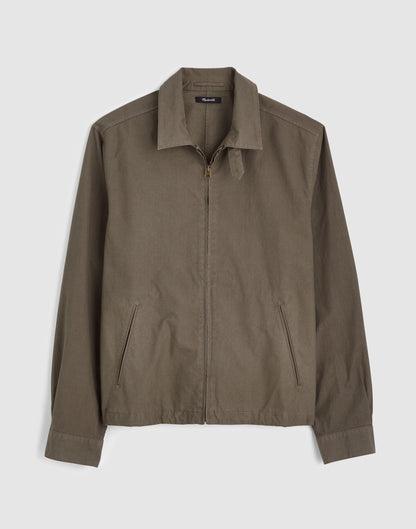 Madewell Zip Jacket in Cotton Twill