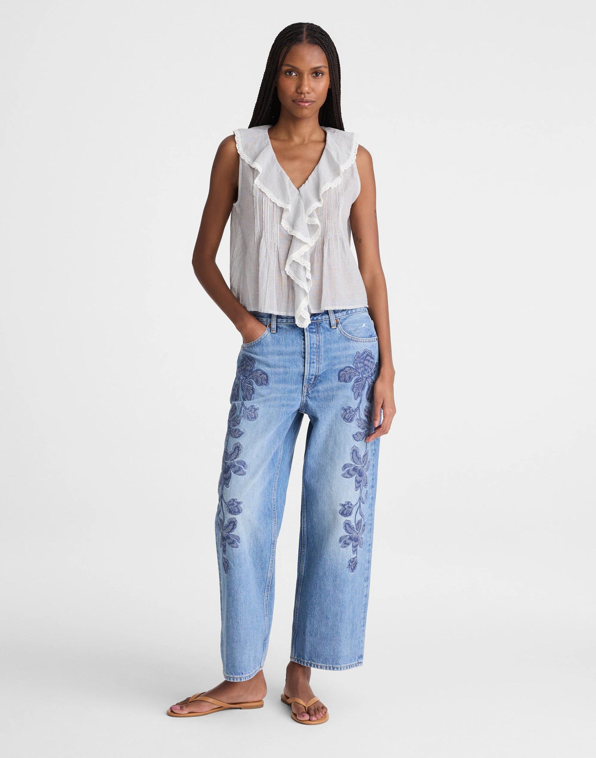 Madewell The Blaire Sleeveless Top