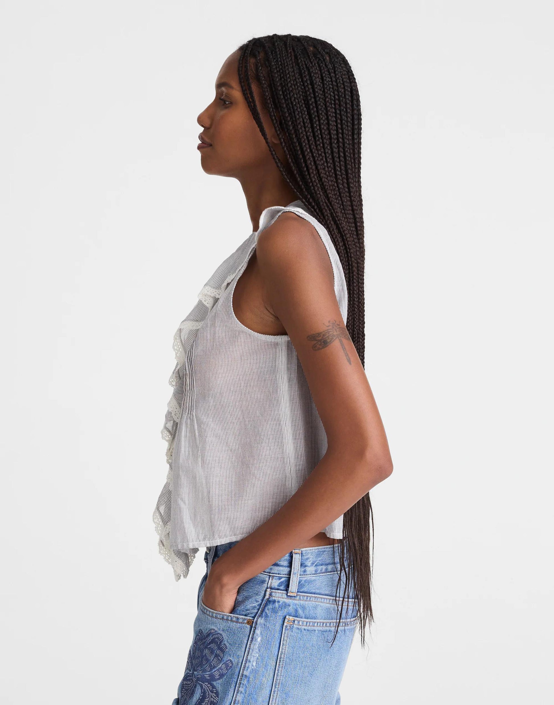 Madewell The Blaire Sleeveless Top