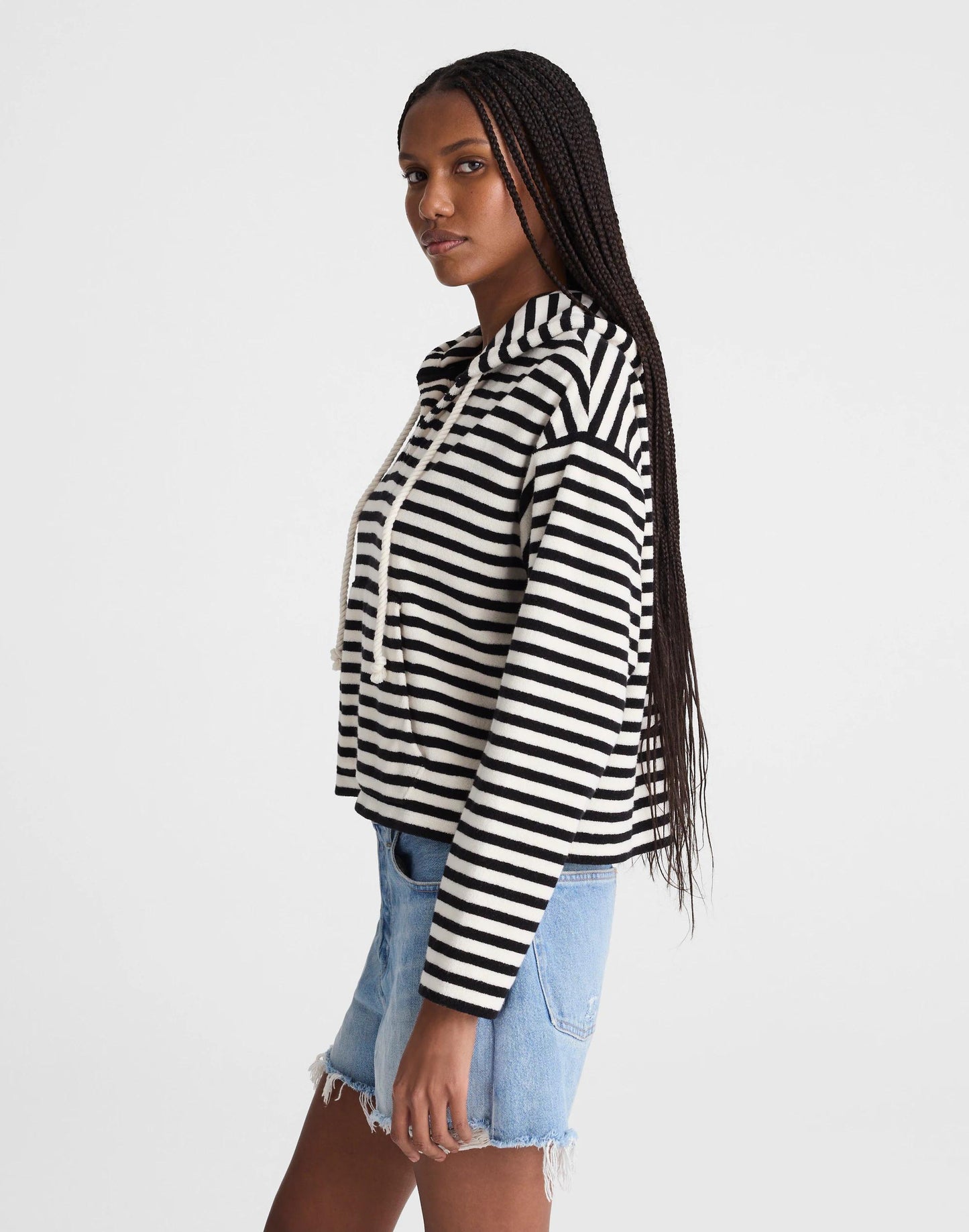 Madewell Drawstring Hoodie in Terry