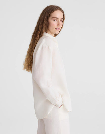 Madewell The Easy Shirt in Linen Blend