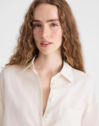 Madewell The Easy Shirt in Linen Blend