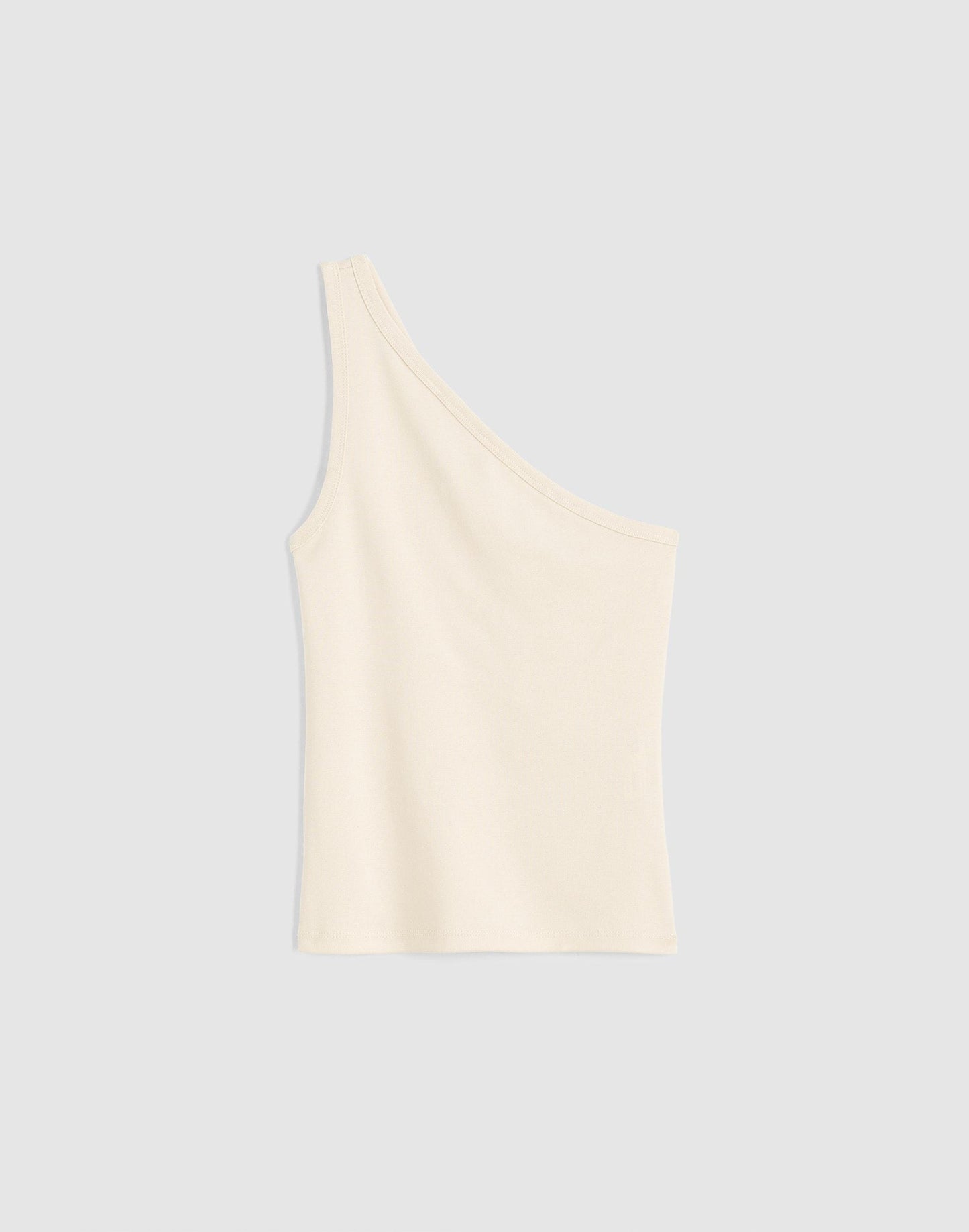 Madewell The '90s One-Shoulder Tank in Compact Cotton