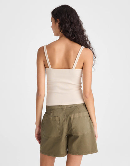Madewell Floral-Lace V-Neck Tank