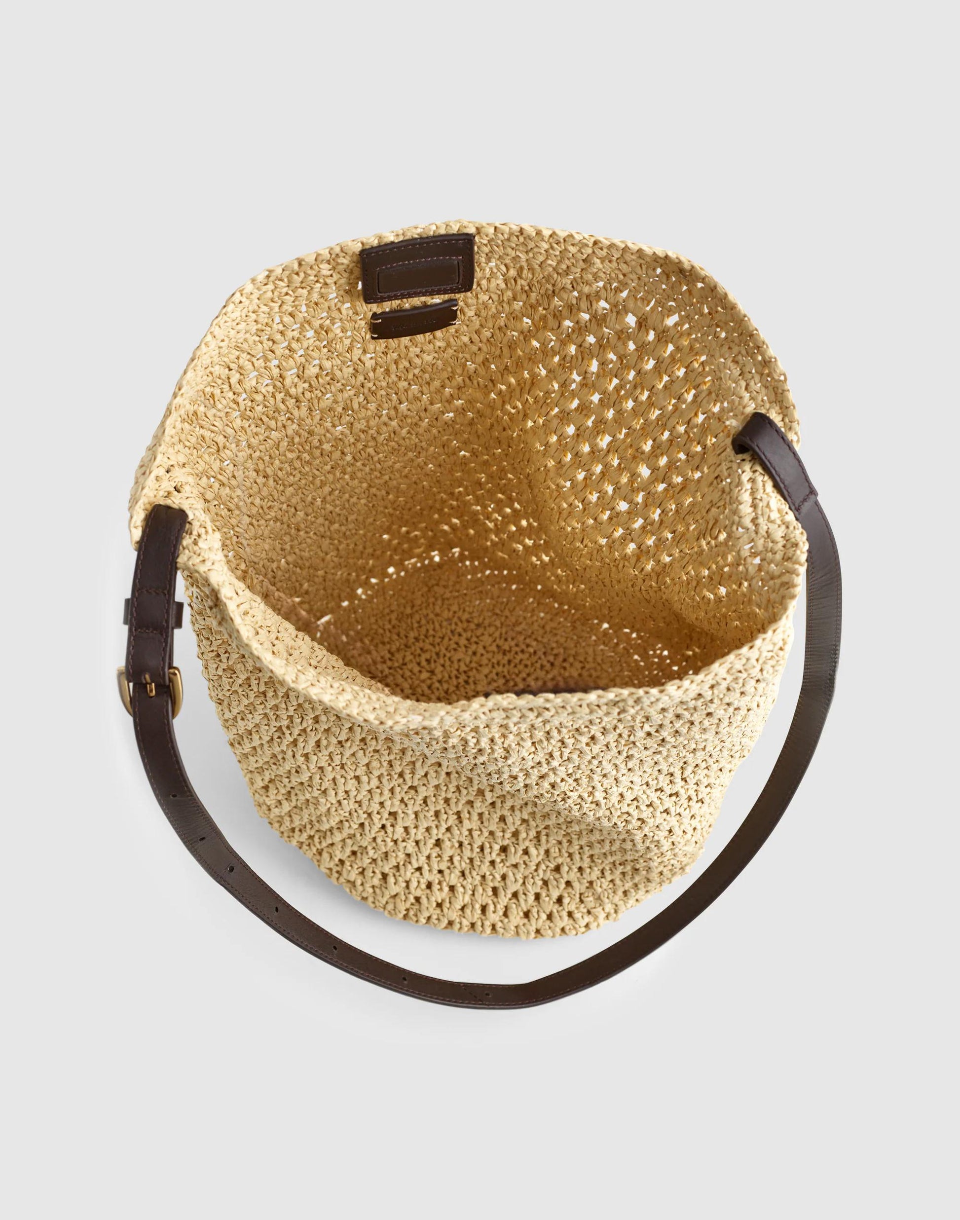 Madewell Handwoven Straw Bucket Bag