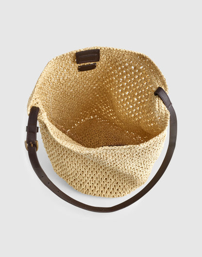 Madewell Handwoven Straw Bucket Bag