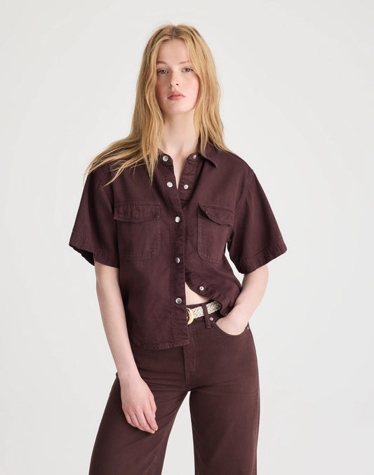 Madewell Airy Denim Utility-Pocket Shirt